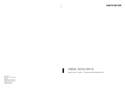 Miniature Bertrandt Rapport trimestriel 2012-q1