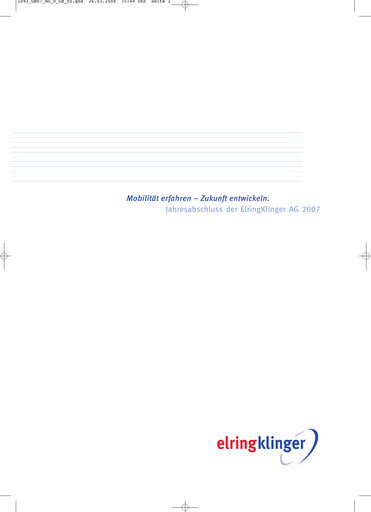 Thumbnail ElringKlinger Financial Statement 2007