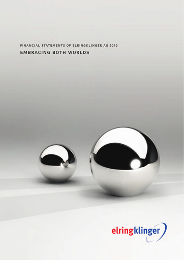 Miniature ElringKlinger Bilan financier 2010