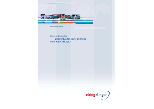 Thumbnail ElringKlinger Half-year Report 2003-h1