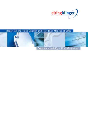 Thumbnail ElringKlinger Quarterly Report 2007-q3