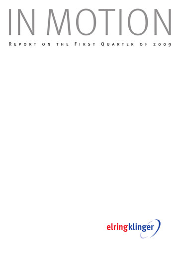 Thumbnail ElringKlinger Quarterly Report 2009-q1