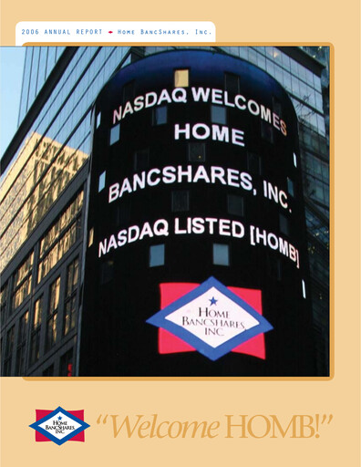 Thumbnail Home BancShares
 Annual Report 2006