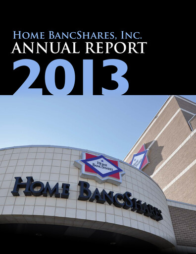 Thumbnail Home BancShares
 Annual Report 2013