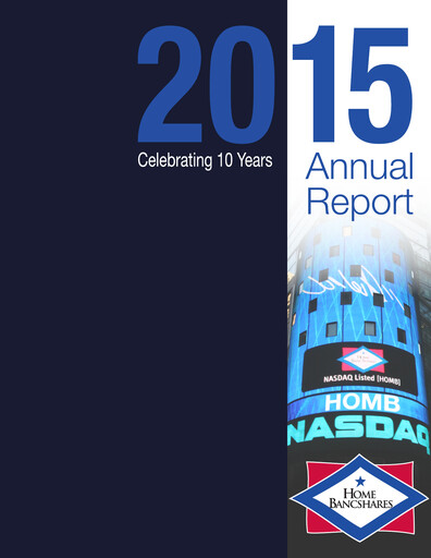 Thumbnail Home BancShares
 Annual Report 2015