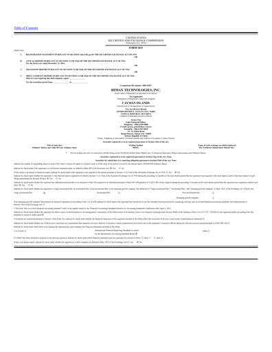 Thumbnail Himax Technologies Annual Report 2024