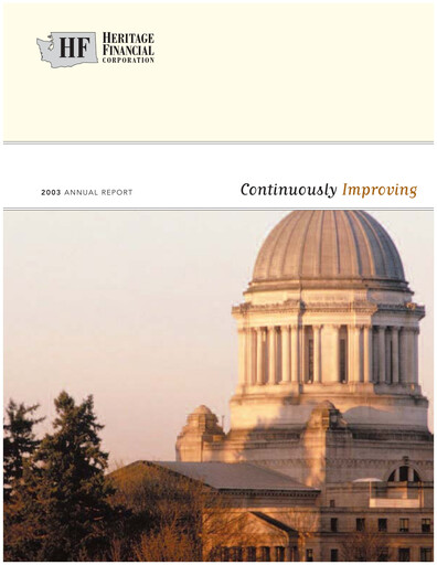 Thumbnail Heritage Financial Annual Report 2003