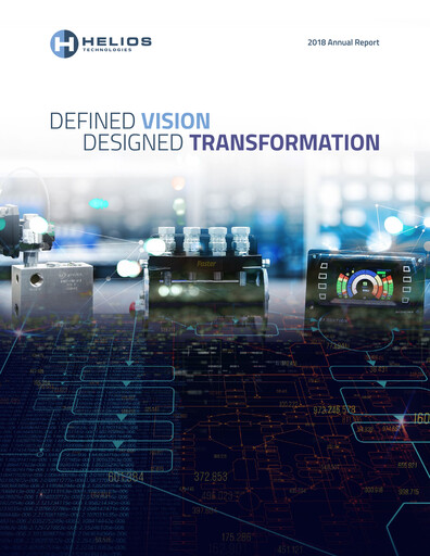 Miniature Helios Technologies Rapport annuel 2018
