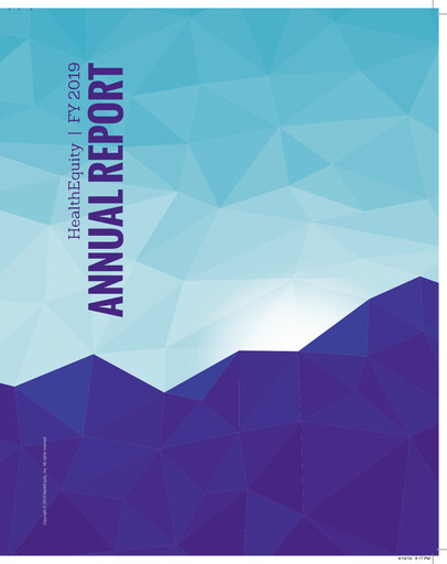 Thumbnail HealthEquity Annual Report 2019