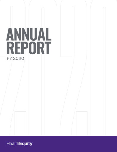 Thumbnail HealthEquity Annual Report 2020
