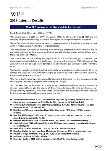 Thumbnail WPP Half-year Report 2018