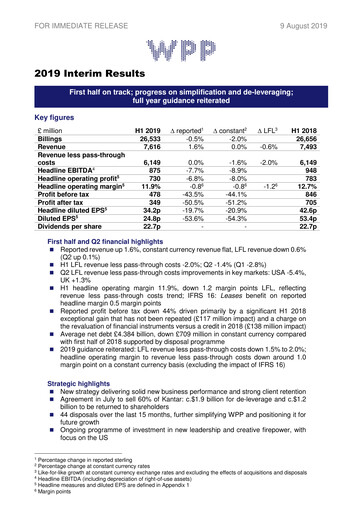 Thumbnail WPP Half-year Report 2019