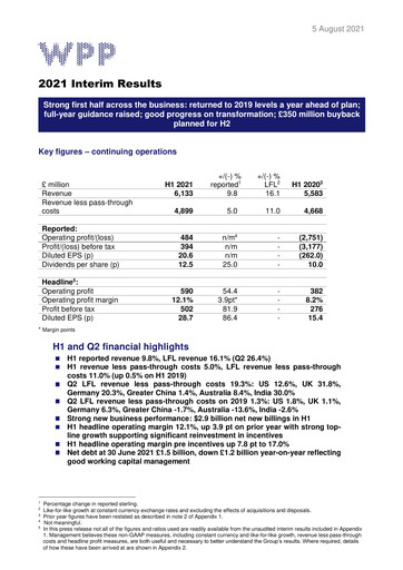 Thumbnail WPP Half-year Report 2021