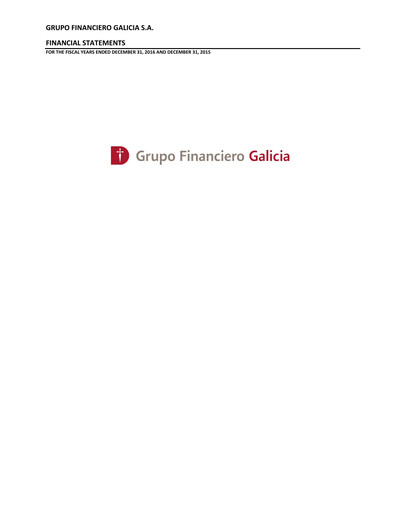 Thumbnail Galicia Financial Group Financial Statement 2016