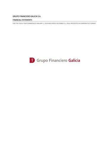 Thumbnail Galicia Financial Group Financial Statement 2018