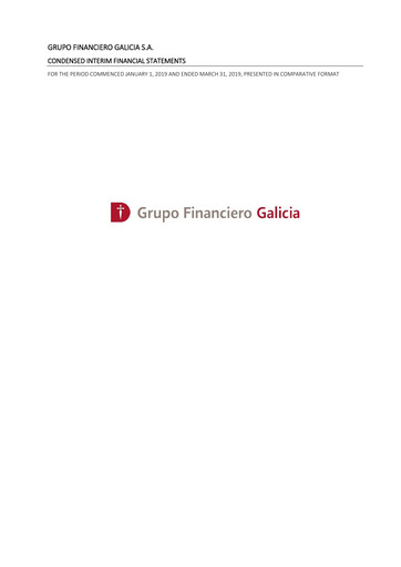 Thumbnail Galicia Financial Group Financial Statement 2019-q1