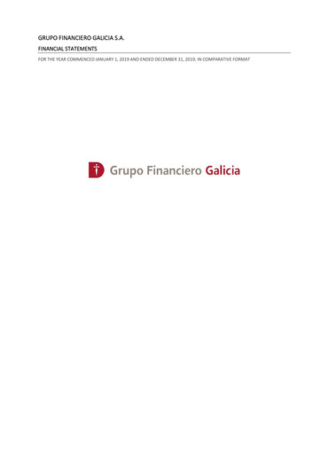 Thumbnail Galicia Financial Group Financial Statement 2019
