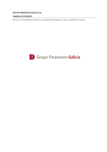 Thumbnail Galicia Financial Group Financial Statement 2020
