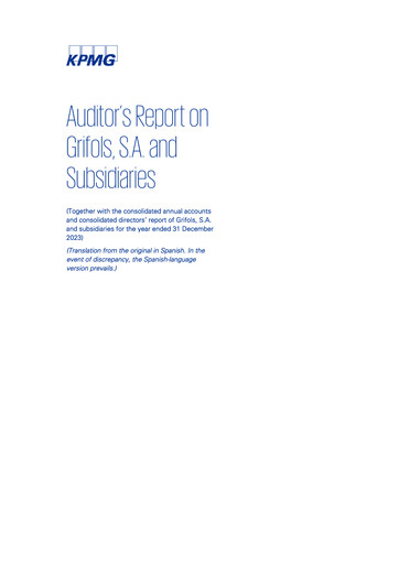 Thumbnail Grifols Financial Statement 2023