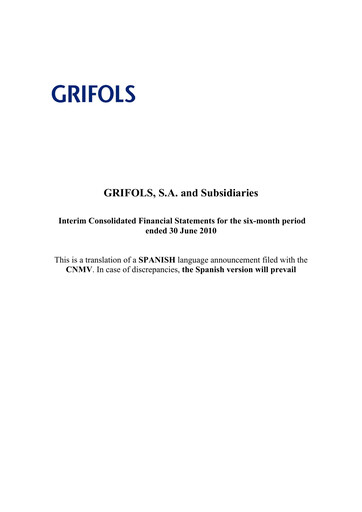 Thumbnail Grifols Half-year Report 2010-h1