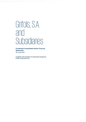 Thumbnail Grifols Half-year Report 2016-h1