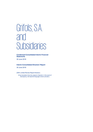 Thumbnail Grifols Half-year Report 2018-h1