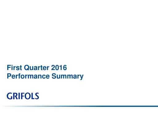 Vorschaubild Grifols Quartalsbericht 2016-q1