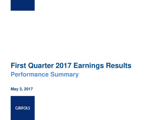 Vorschaubild Grifols Quartalsbericht 2017-q1