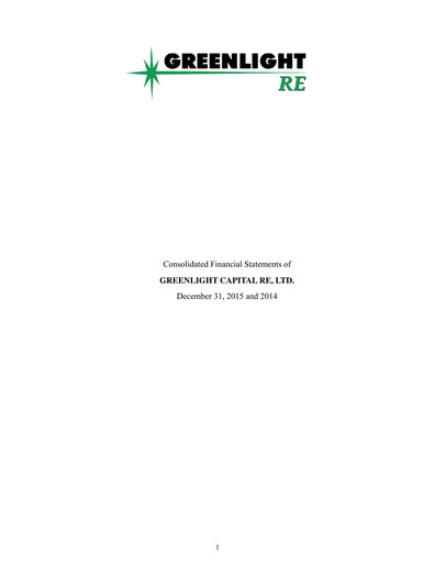 Thumbnail Greenlight Re Financial Statement 2015