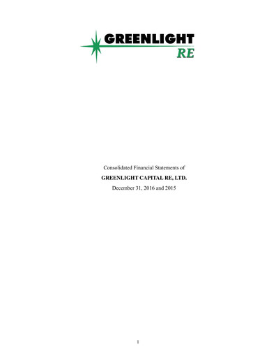 Thumbnail Greenlight Re Financial Statement 2016