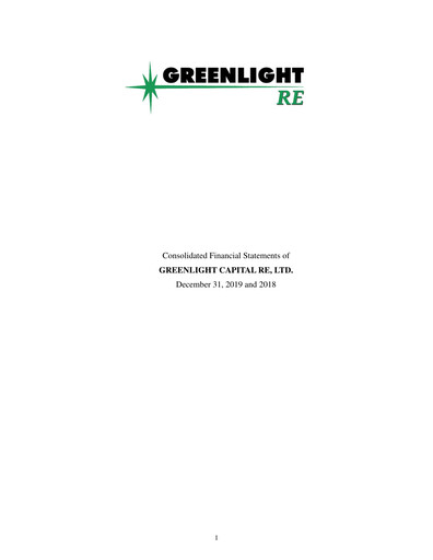 Thumbnail Greenlight Re Financial Statement 2019