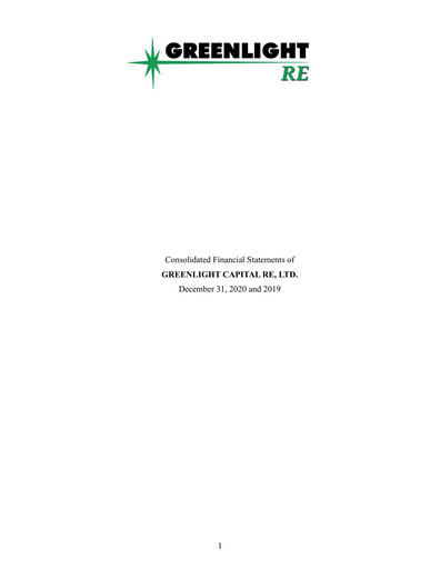 Thumbnail Greenlight Re Financial Statement 2020