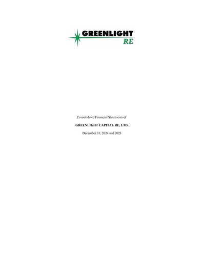 Thumbnail Greenlight Re Financial Statement 2024