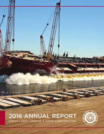 Thumbnail Great Lakes Dredge & Dock Corp. Annual Report 2016