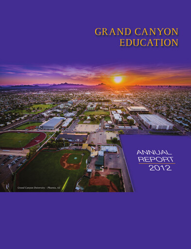 Thumbnail Grand Canyon Education Annual Report 2012