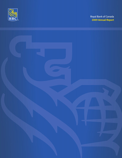 Thumbnail Royal Bank Of Canada Annual Report 2009