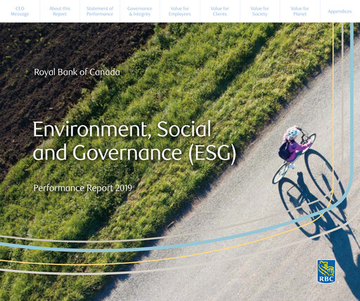 Thumbnail Royal Bank Of Canada ESG Report 2019