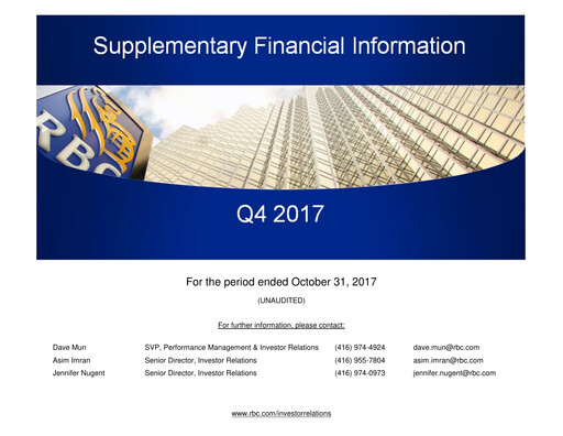 Thumbnail Royal Bank Of Canada Financial Statement 2017