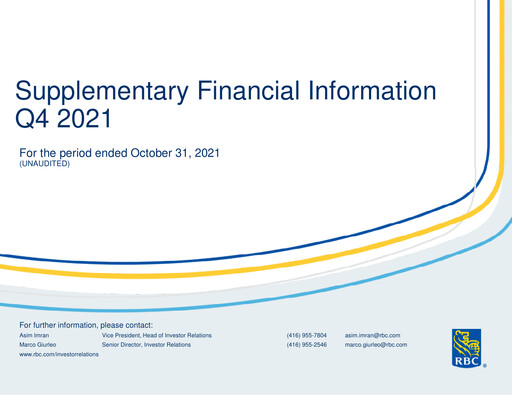 Thumbnail Royal Bank Of Canada Financial Statement 2021