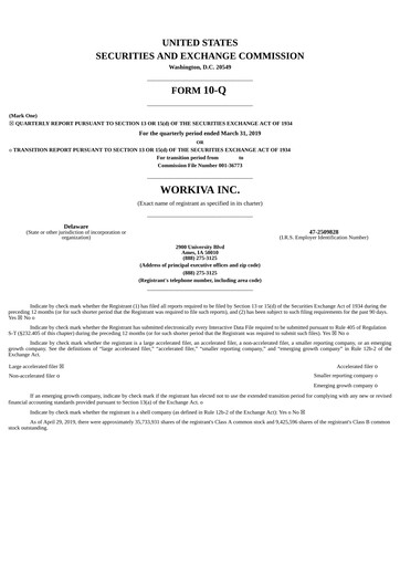 Thumbnail Workiva
 Quarterly Report 2019-q1