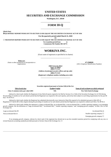 Thumbnail Workiva
 Quarterly Report 2020-q1