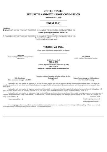 Thumbnail Workiva
 Quarterly Report 2021-q2