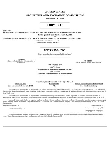 Thumbnail Workiva
 Quarterly Report 2022-q1