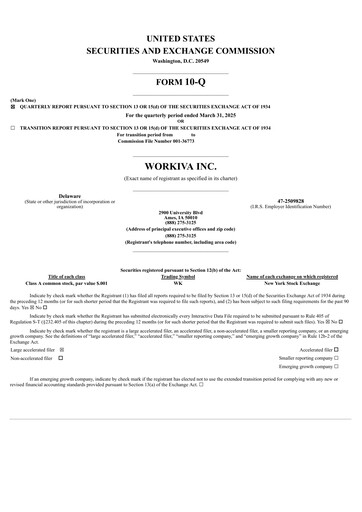 Thumbnail Workiva
 Quarterly Report 2025-q1