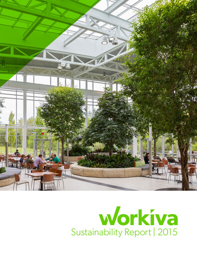 Thumbnail Workiva
 Sustainability Report 2015