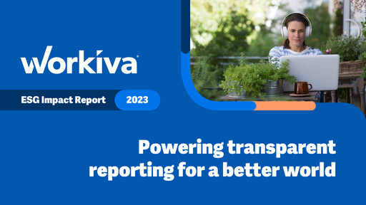 Thumbnail Workiva
 Sustainability Report 2023