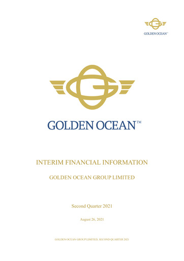 Miniature Golden Ocean Group Rapport trimestriel 2021-q2