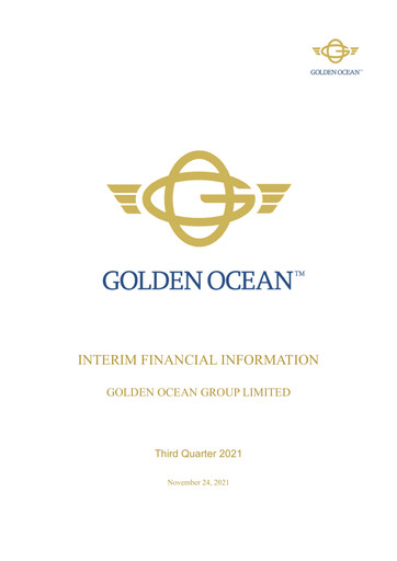 Miniature Golden Ocean Group Rapport trimestriel 2021-q3