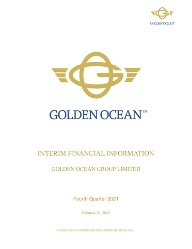 Miniature Golden Ocean Group Rapport trimestriel 2021-q4