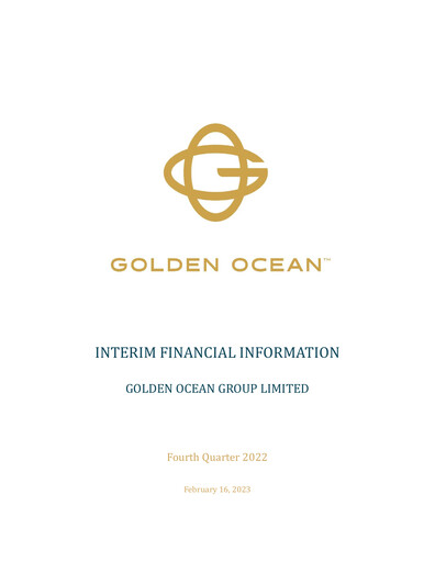 Miniature Golden Ocean Group Rapport trimestriel 2022-q4